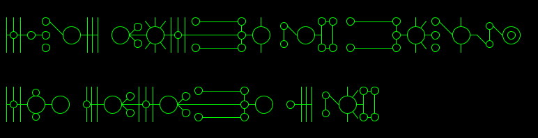 Crypt is a cipher text inspired by necron glyphs from Warhamer 40k. 